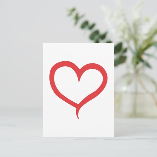 Het Overzicht van het hart Briefkaart (Staand voorkant)