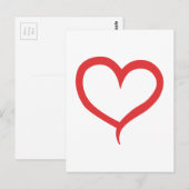 Het Overzicht van het hart Briefkaart (Voorkant / Achterkant)