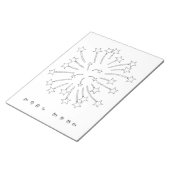 Het Overzicht van het Vuurwerk van de ster het Kle Notitieblok (Schuin)