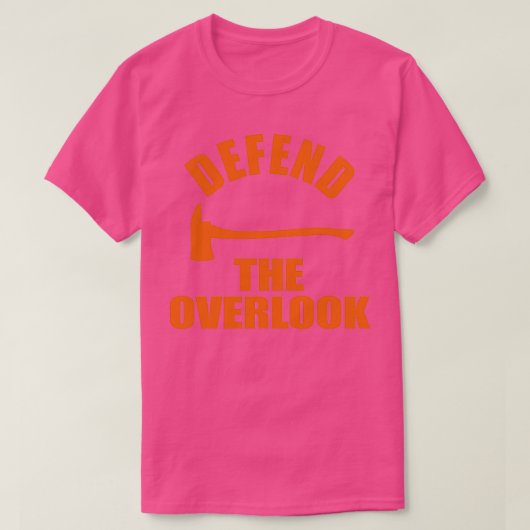 Het overzicht verdedigen t-shirt (Design voorkant)