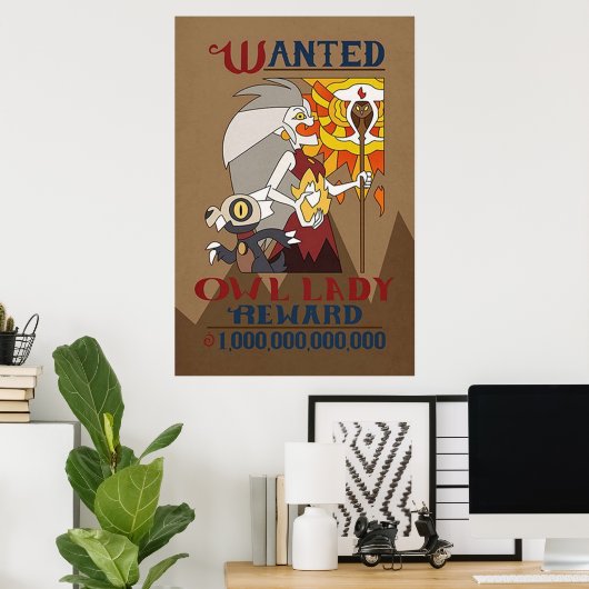 Het Owl House wilde Owl Lady Poster (Thuiskantoor)