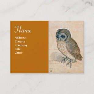 HET OWL-Monogram, antiek geel Visitekaartje