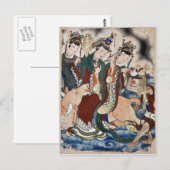 Het Ox-cijfer van het Chinese Wandschilderen van d Briefkaart (Voorkant / Achterkant)