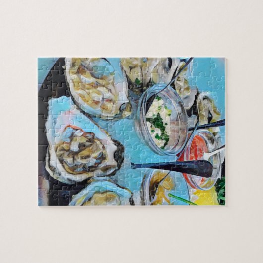 Het Oyster-dienblad Legpuzzel (Horizontaal)