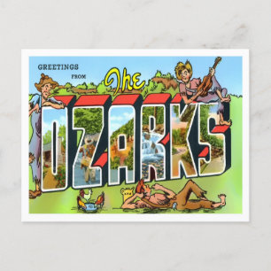 Het Ozarks  Big Letters Briefkaart