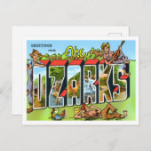 Het Ozarks  Big Letters Briefkaart (Voorkant / Achterkant)