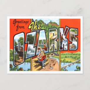 Het Ozarks  Big Letters Briefkaart