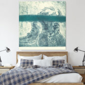 Het Paar Canvas Afdruk (Insitu (Slaapkamer))