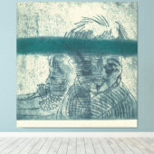Het Paar Canvas Afdruk (Insitu (Houten vloer))
