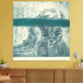 Het Paar Canvas Afdruk (Insitu (Woonkamer))