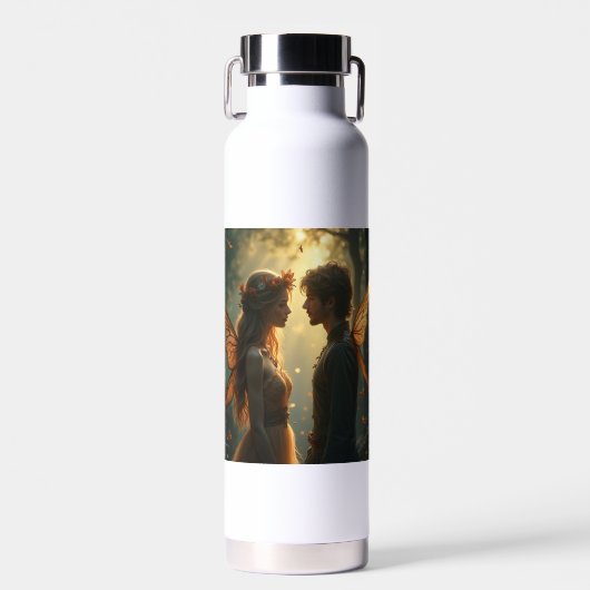 Het paar liefde sprookje Waterflessen Waterfles (Voorkant)
