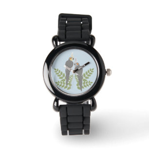 Het Paar van Cockatiel Horloge
