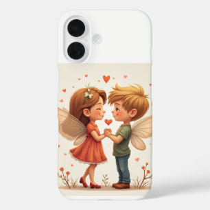 Het paar van de liefde fee iPhone 16 Hoesjes