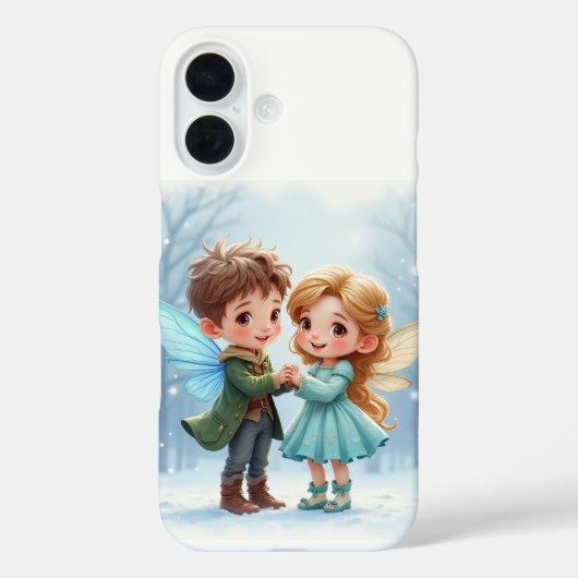 Het paar van de liefde fee iPhone 16 Hoesjes (Achterkant)