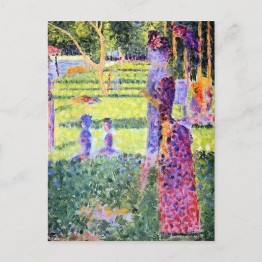 Het Paar van Georges Seurat,  Pointillisme Briefkaart (Voorkant)