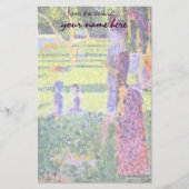 Het Paar van Georges Seurat,  Pointillisme Briefpapier (Voorkant)