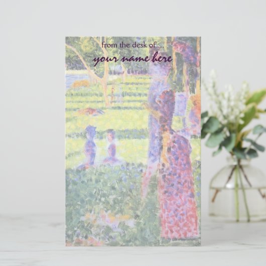 Het Paar van Georges Seurat,  Pointillisme Briefpapier (Staand voorkant)