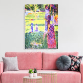 Het Paar van Georges Seurat,  Pointillisme Canvas Afdruk (Insitu (Woonkamer))