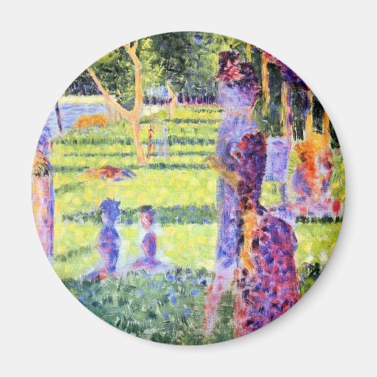 Het Paar van Georges Seurat,  Pointillisme Magneet (Voorkant)