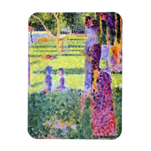Het Paar van Georges Seurat, Vintage Pointillisme Magneet