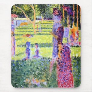 Het Paar van Georges Seurat, Vintage Pointillisme Muismat