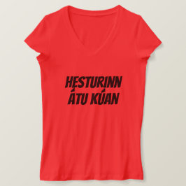 Het paard at de koe (hesturinn átu kúan) t-shirt