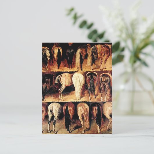 Het  paard briefkaart (Staand voorkant)