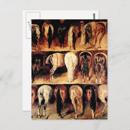 Het  paard briefkaart (Voorkant / Achterkant)