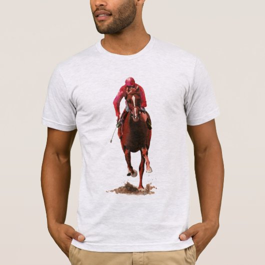 Het paard en de jockey t-shirt (Voorkant)
