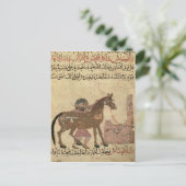 Het paard, illustratie briefkaart (Staand voorkant)