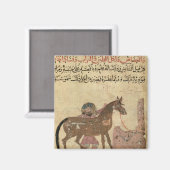 Het paard, illustratie magneet (Voorkant / Achterkant)