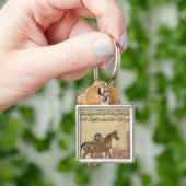 Het paard, illustratie sleutelhanger (Hand)