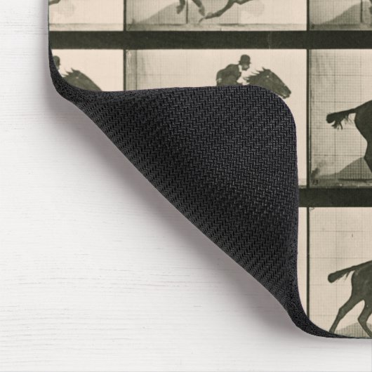 Het paard in Motion Early  Motion Afbeelding Muismat (Hoek)