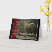 Het paard kaart (Gele Bloem)