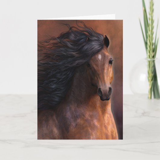 Het paard Notecard van Morgan Kaart (Voorkant)