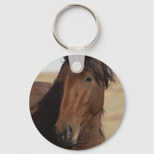 Het Paard van de baai in Wind Sleutelhanger