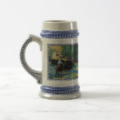 Het paard van de boerderij, Hereford, het zwarte Bierpul (Links)