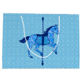 Het Paard van de carrousel - het Blauw van het Groot Cadeauzakje (Achterkant)