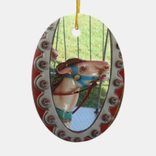 Het Paard van de carrousel in het Ornament van de (Voorkant)