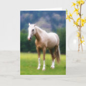Het Paard van de Droom van Palomino Kaart (Gele Bloem)