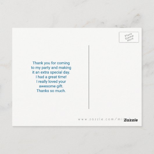 Het Paard van de waterverf op Horizontale Strepen Briefkaart (Achterkant)