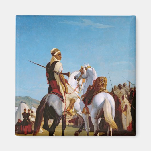 Het paard van Gaada of het paard van indiening Magneet (Voorkant)