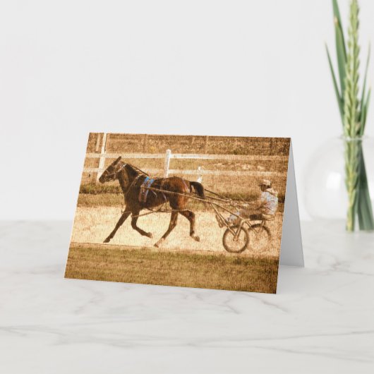 Het Paard van het Ras van Standardbred Kaart (Voorkant)