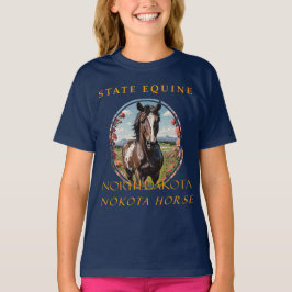 Het paard van North Dakota, de Nokota T-shirt