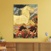 Het paard van Troje Canvas Afdruk (Insitu (Woonkamer))