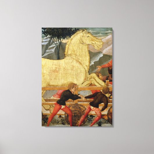 Het paard van Troje Canvas Afdruk (Voorkant)