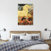 Het paard van Troje Canvas Afdruk (Insitu (Slaapkamer))