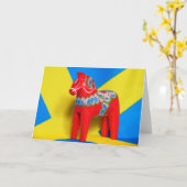 Het Paard van Zweden Dala Kaart (Gele Bloem)