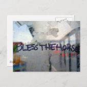 het paard zegenen briefkaart (Voorkant / Achterkant)