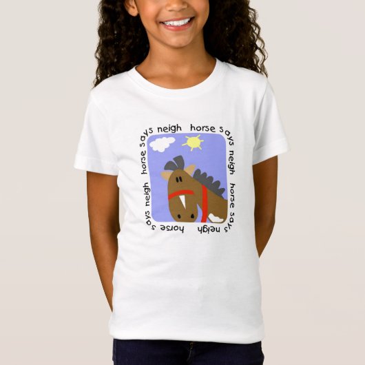 Het paard zegt T-shirts en Giften hinnik (Voorkant)